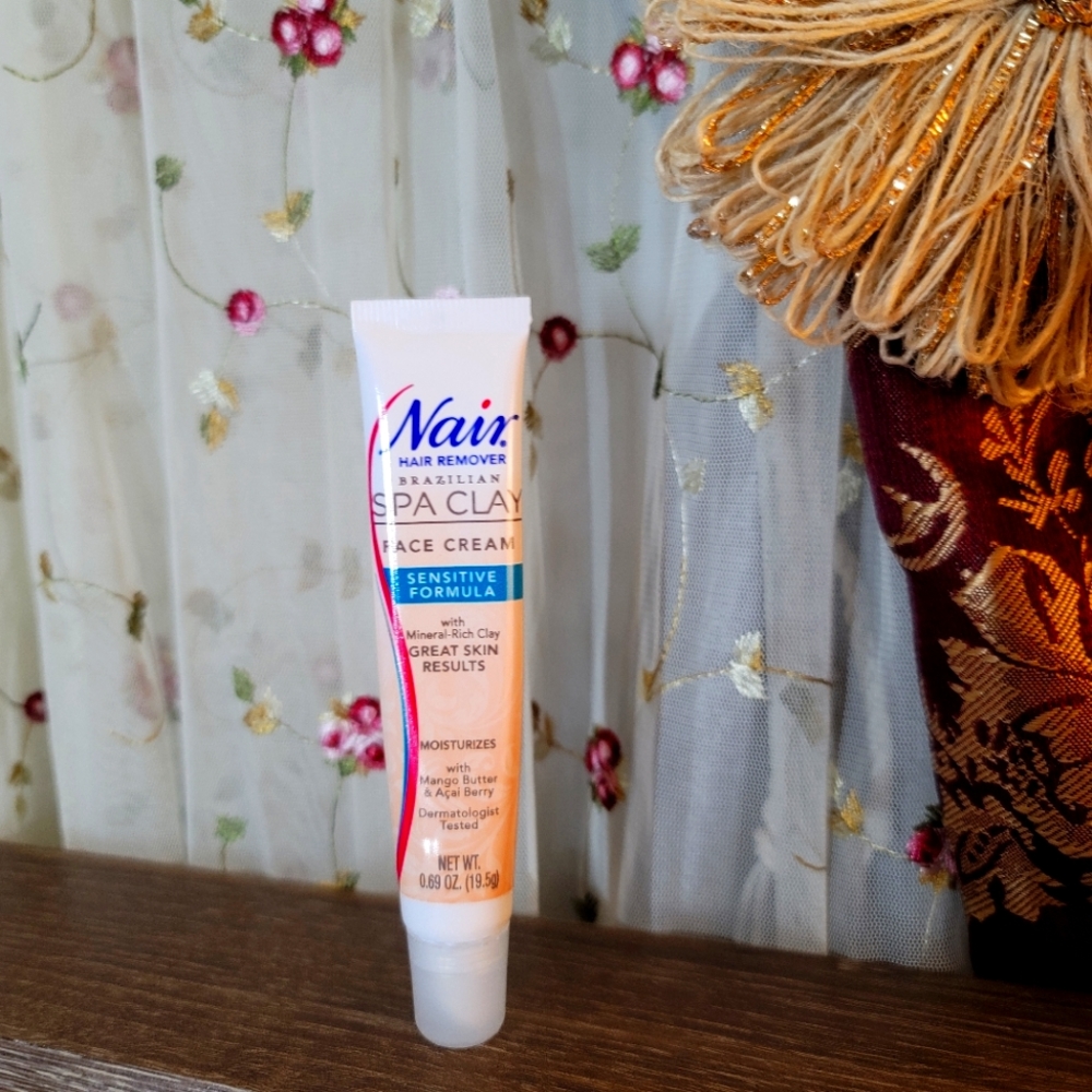 Nair Brazilian Spa Clay Facial Hair Remover Mango Butter & Acai Berry NWOT - Picture 3 of 4